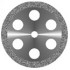 Диск алмазный Ободок 6 отверстий 340 524 220-T6 двусторонний крупнозернистый d=22 мм