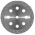 Диск алмазный Ободок 8 отверстий 340 524 220-T8 двусторонний крупнозернистый d=22 мм